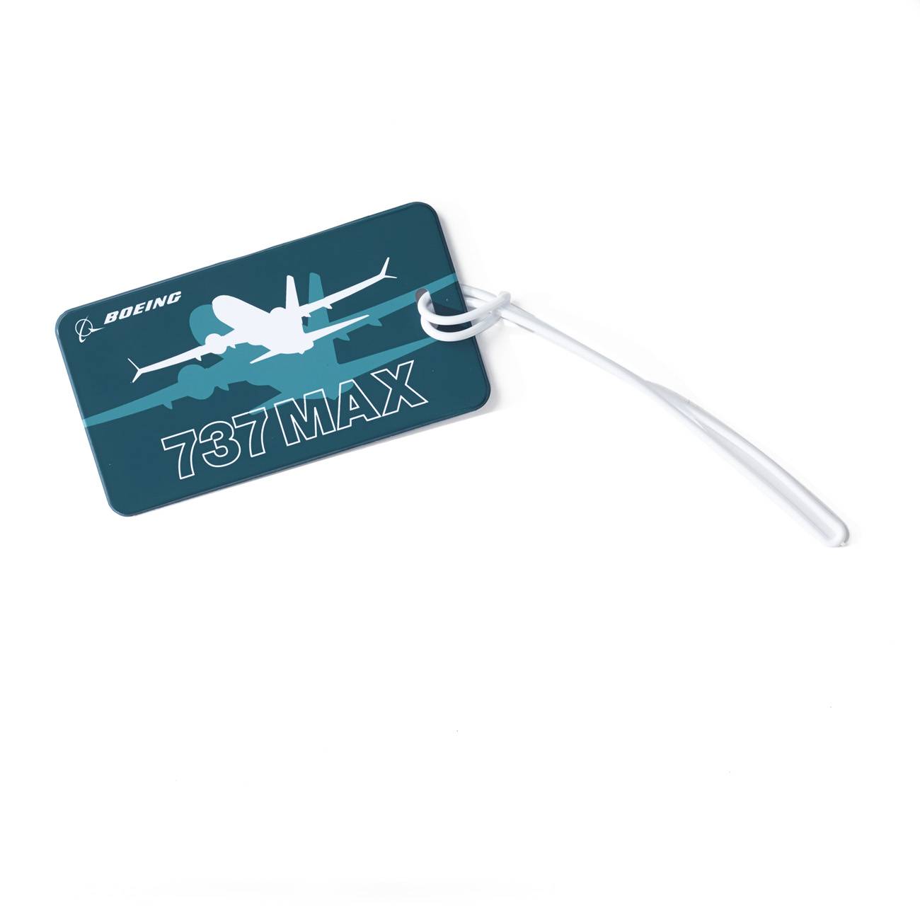 Boeing 737MAX Shadow Graphic Luggage Tag